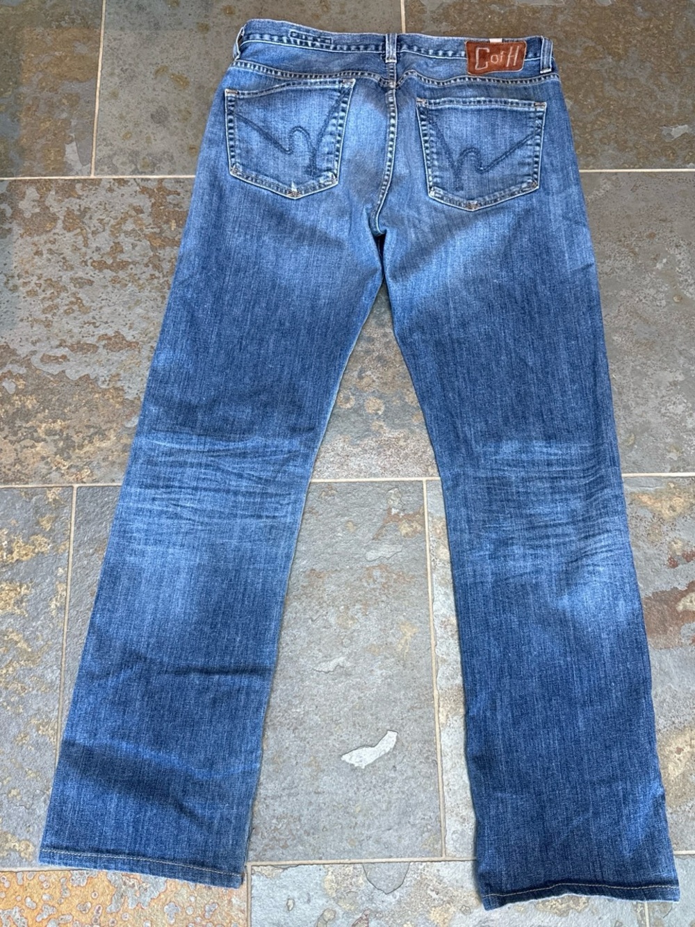Vintage Y2K men’s citizens of humanity size 33 straight leg jeans Blue Denim